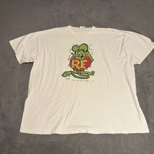 Vtg Ed Roth Rat Fink Shirt 1990s Big Daddy Hot Rod‎ Art Rockabilly 1960s Tee